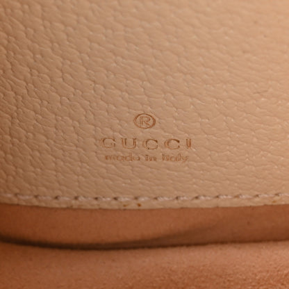 Gucci GG Supreme Monogram Textured Dollar Calfskin Web Mini Ophidia Half Moon Hobo Beige Ebony Mystic White 6 of 11