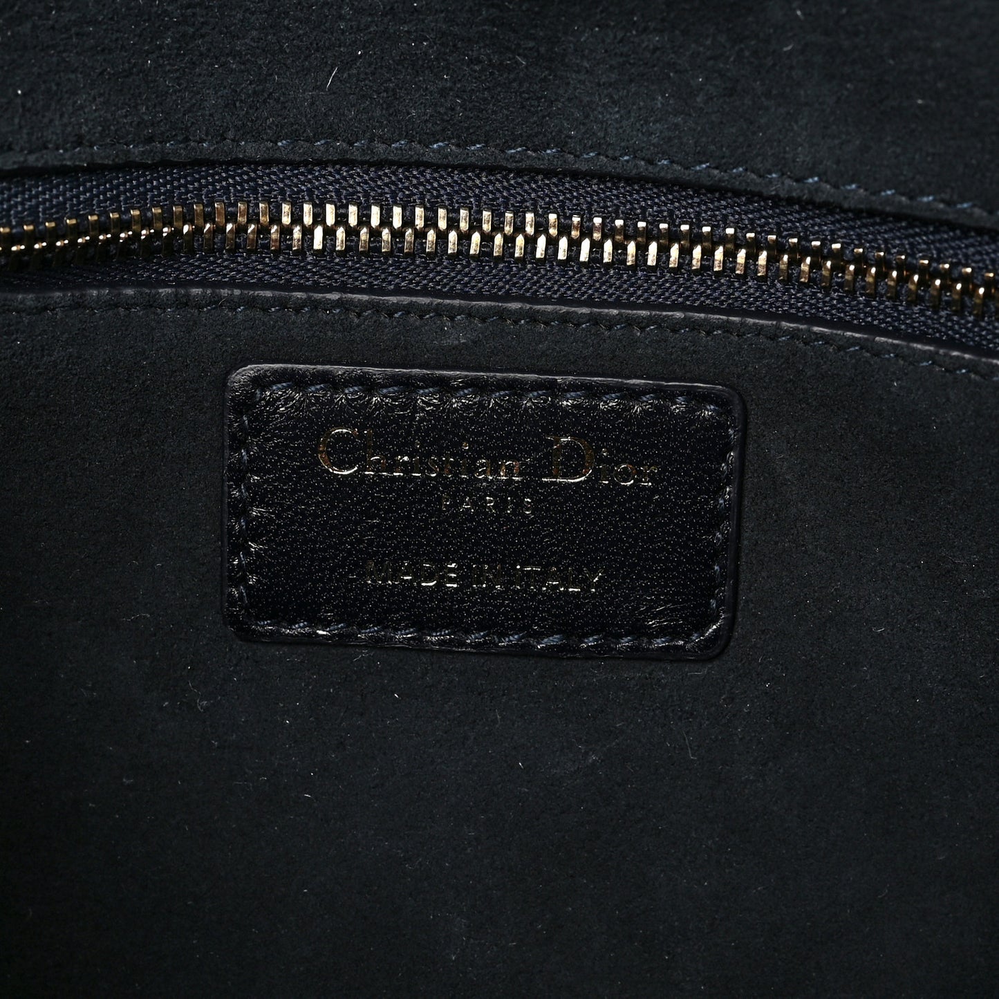 Lambskin Cannage Large Dioraddict Flap Bag Indigo Blue