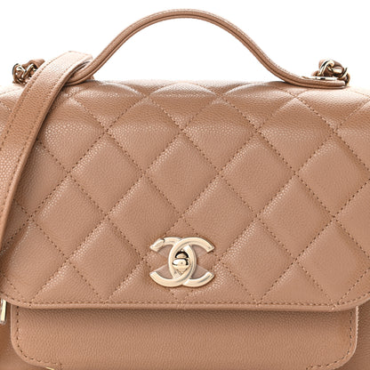 Chanel Caviar Quilted Medium Business Affinity Flap Beige 7 of 9
