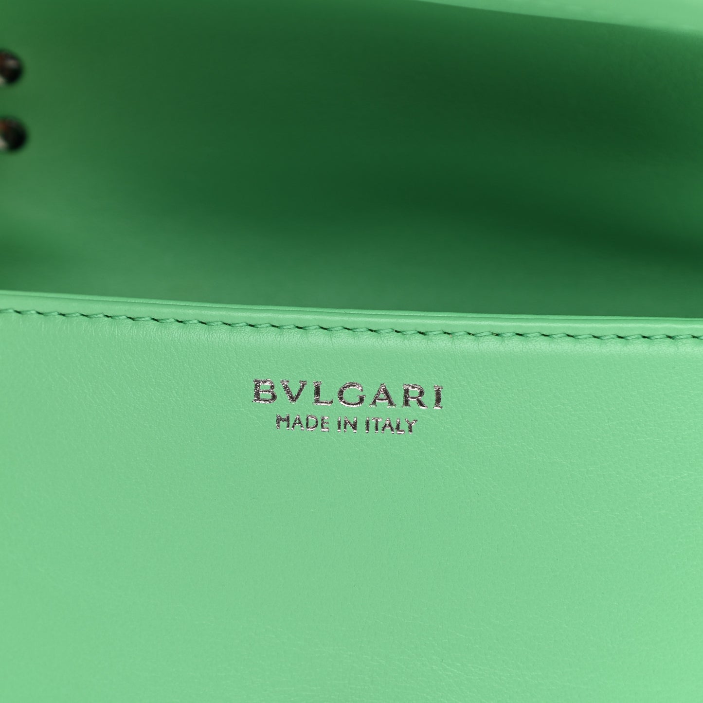 Calfskin Matelasse Mini Serpenti Cabochon Crossbody Bag Peridot Green