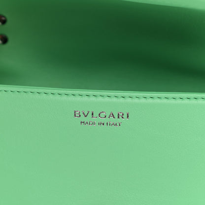 Bulgari Calfskin Matelasse Mini Serpenti Cabochon Crossbody Bag Peridot Green 7 of 10