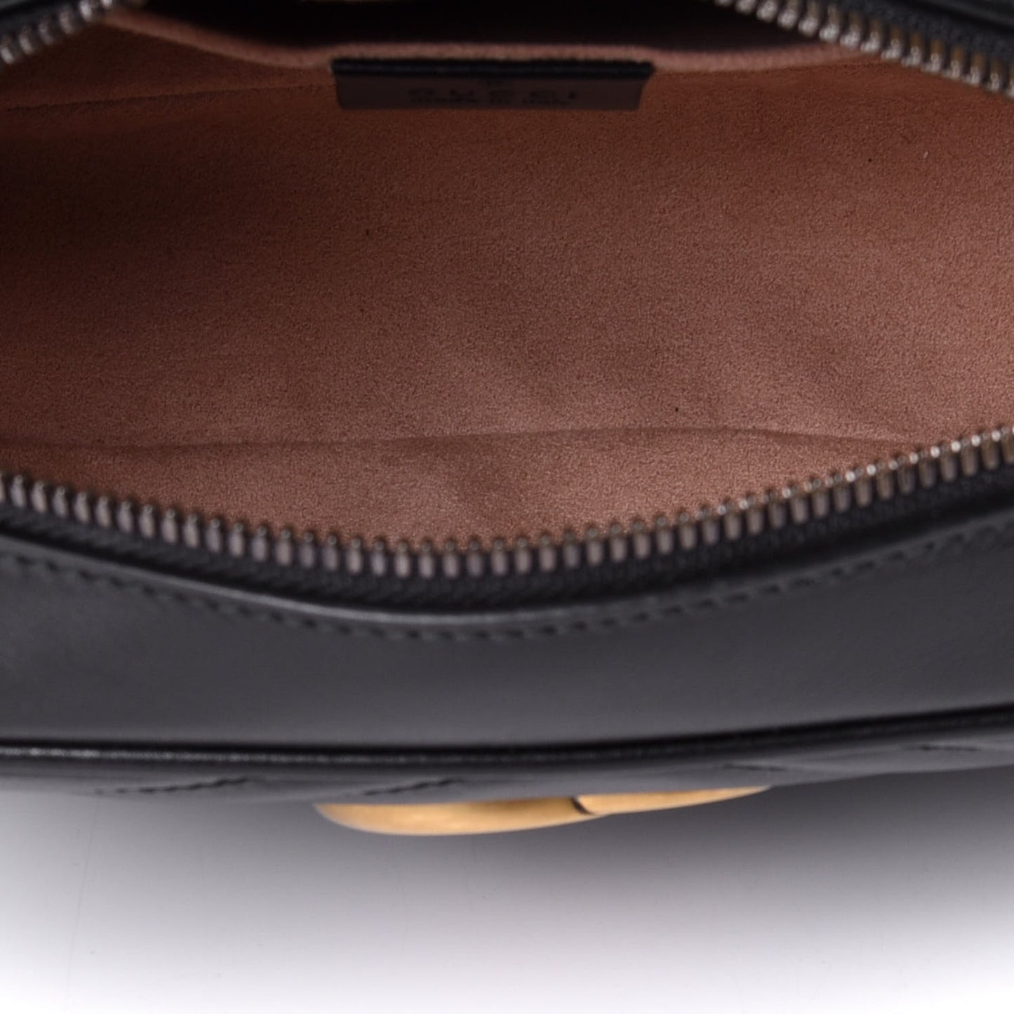 Calfskin Matelasse Small GG Marmont Chain Shoulder Bag Black