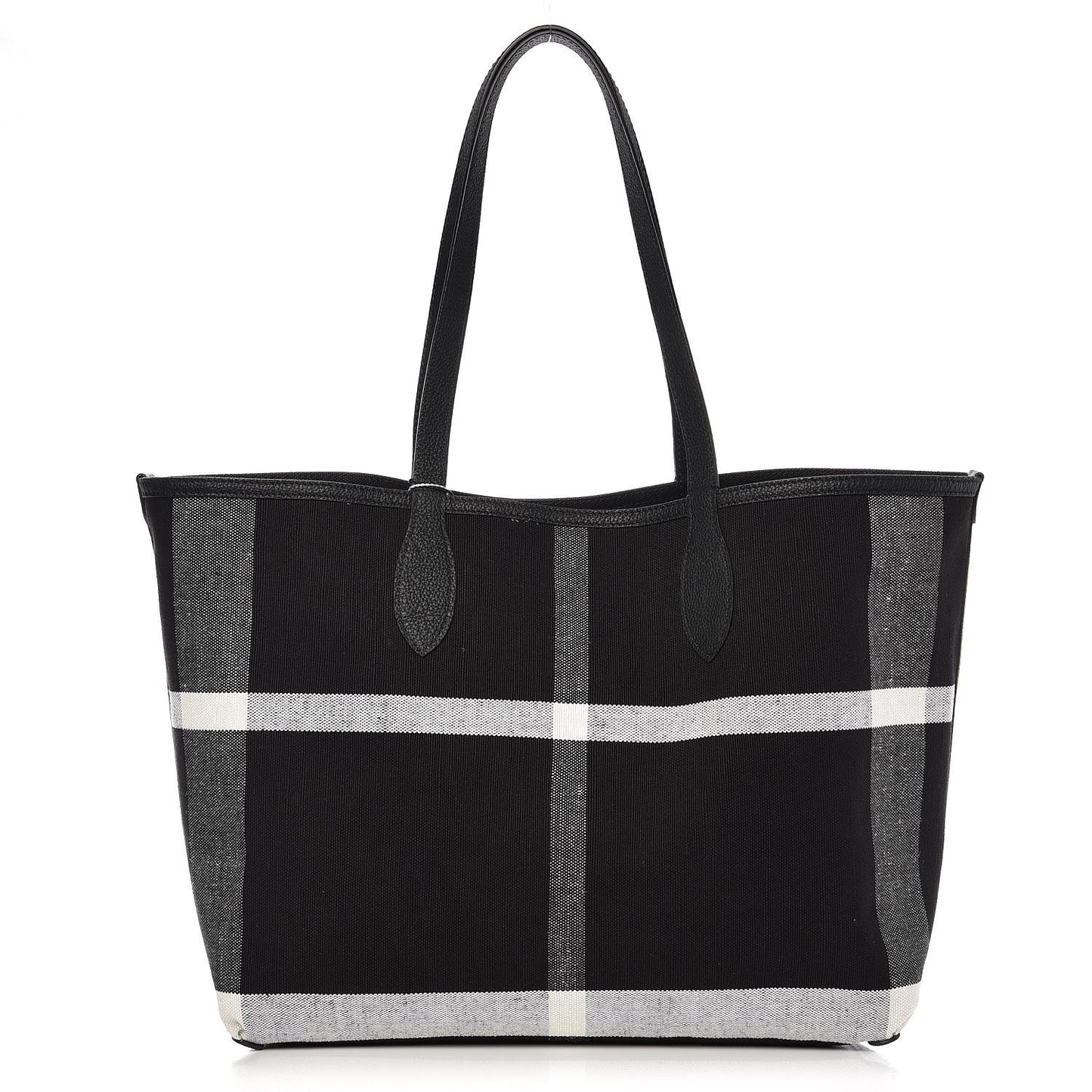Coated Canvas Medium Reversible Doodle Tote Black