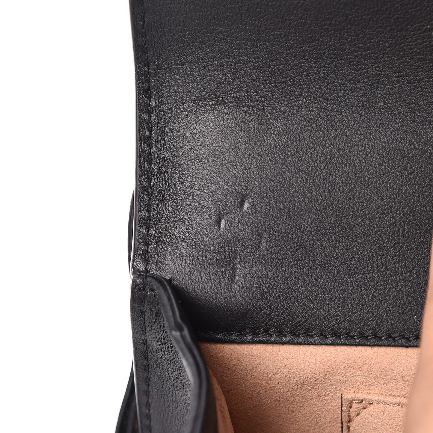 Calfskin Strawberry Embroidered Small Padlock Shoulder Bag Black