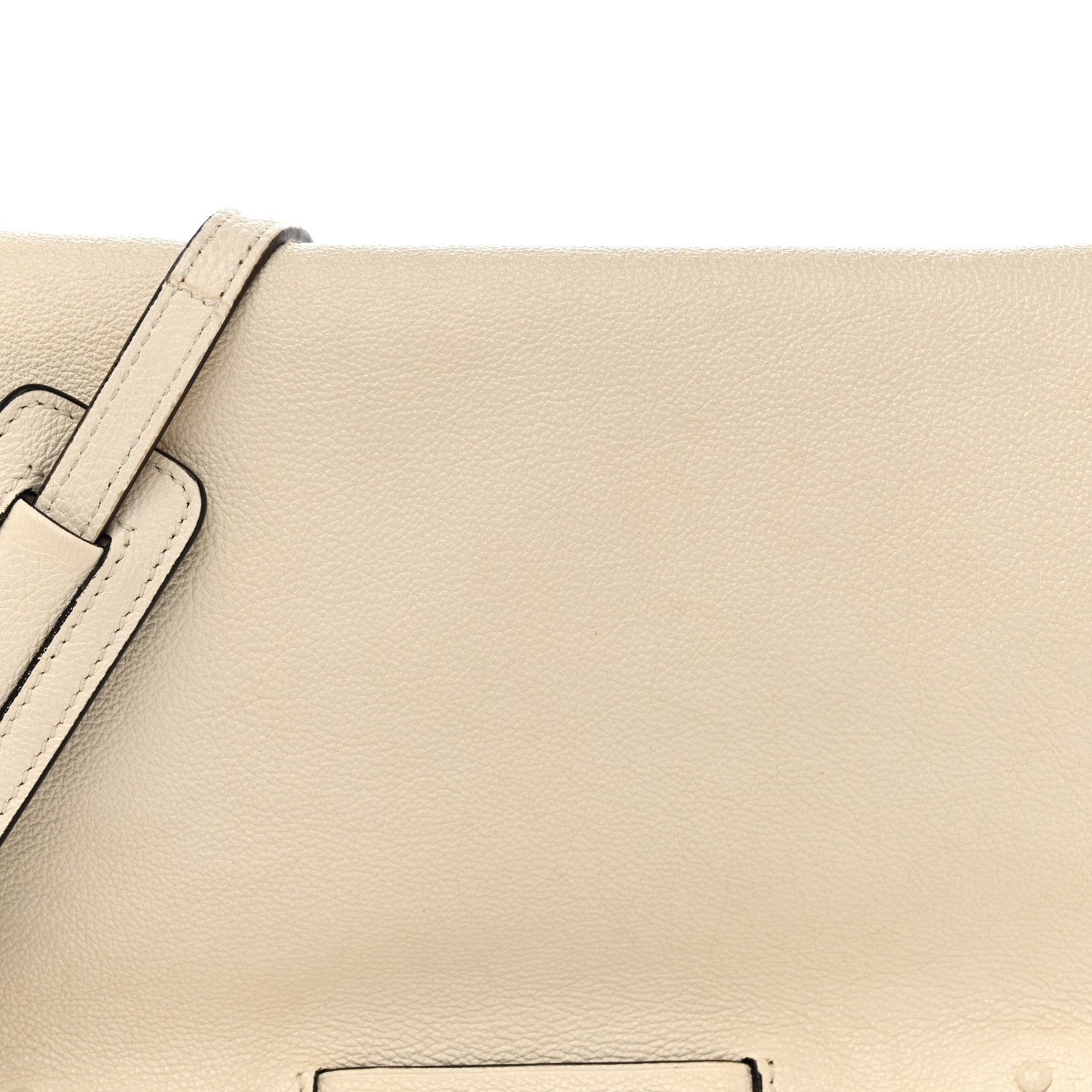 Prada Glace Calf Etiquette Flap Bianco Astra 8 of 14
