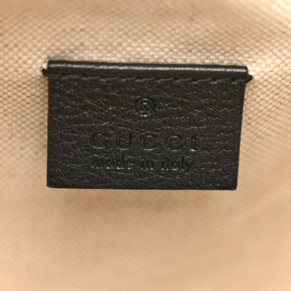 Gucci Velvet GG Monogram Textured Calfskin Web Bucket Bag Brown Black 6 of 12