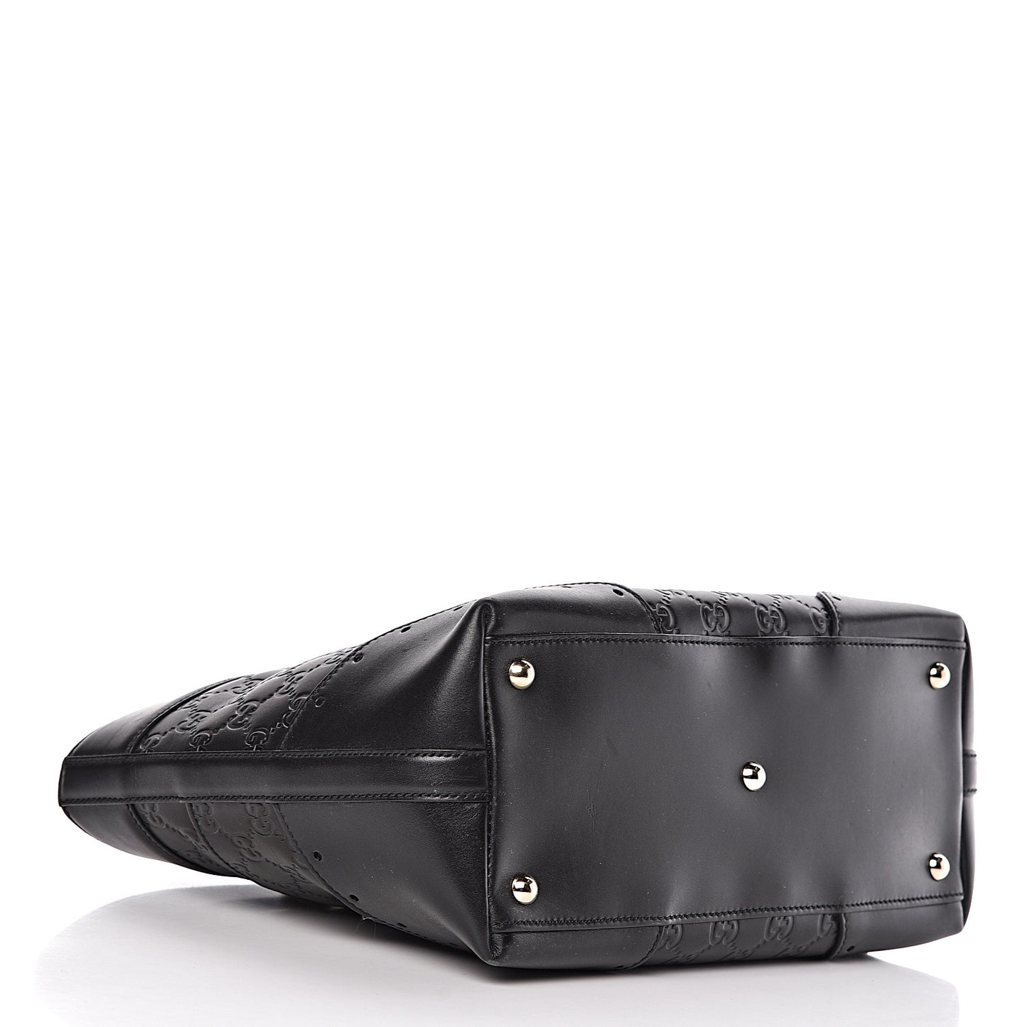 Guccissima Large Punch Tote Black