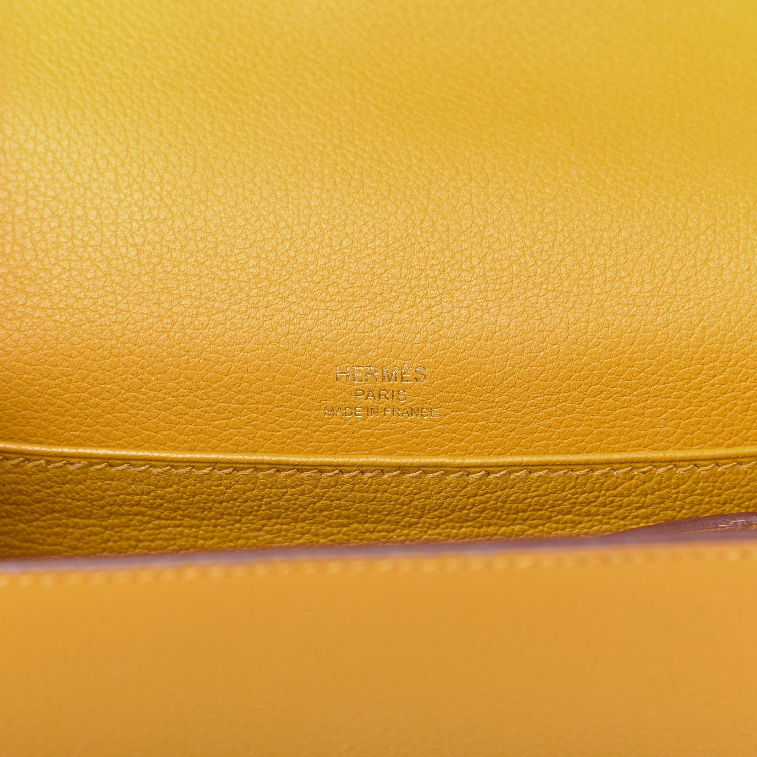 Hermes Evercolor Mini Sac Roulis Jaune Ambre 6 of 10