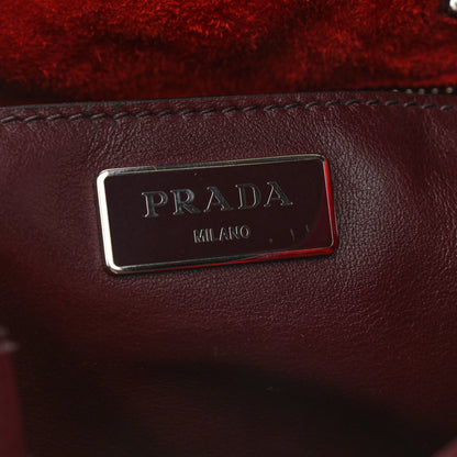 Prada Soft Calfskin Bucket Bag Granato 6 of 8