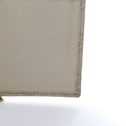 Gucci Guccissima Margaux Calfskin Metal Bar Chain Wallet Off White 13 of 16