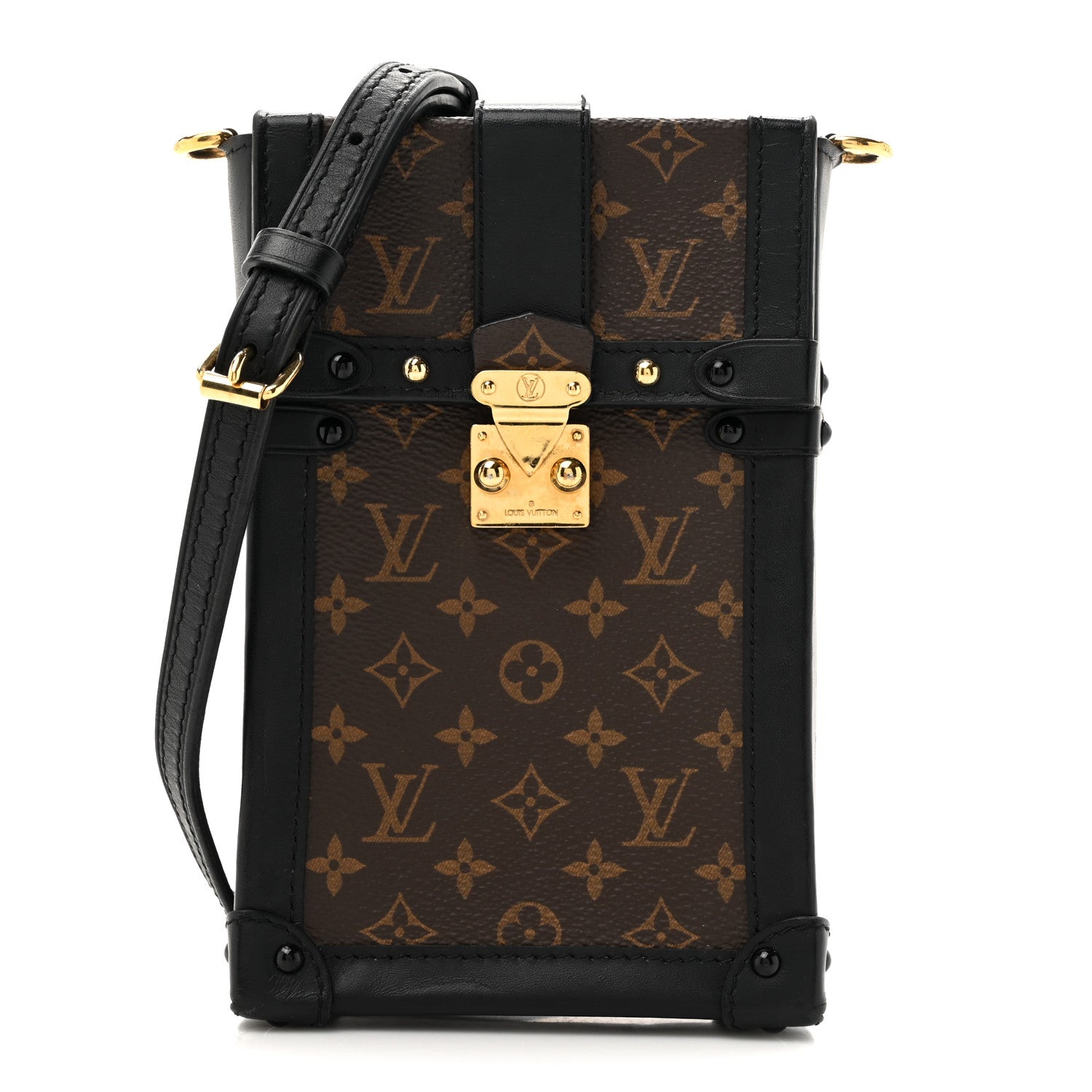 Louis Vuitton Monogram Pochette Trunk Verticale Black 1 of 12