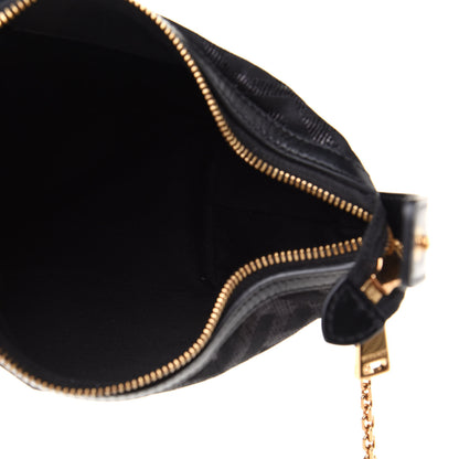 Versace Metallic Canvas La Greca Signature Mini Bag Black 5 of 10
