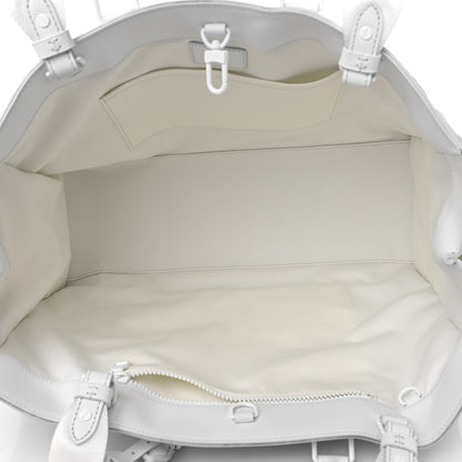 Louis Vuitton Calfskin LV Ornament Sac Plat 24H Optic White 5 of 10