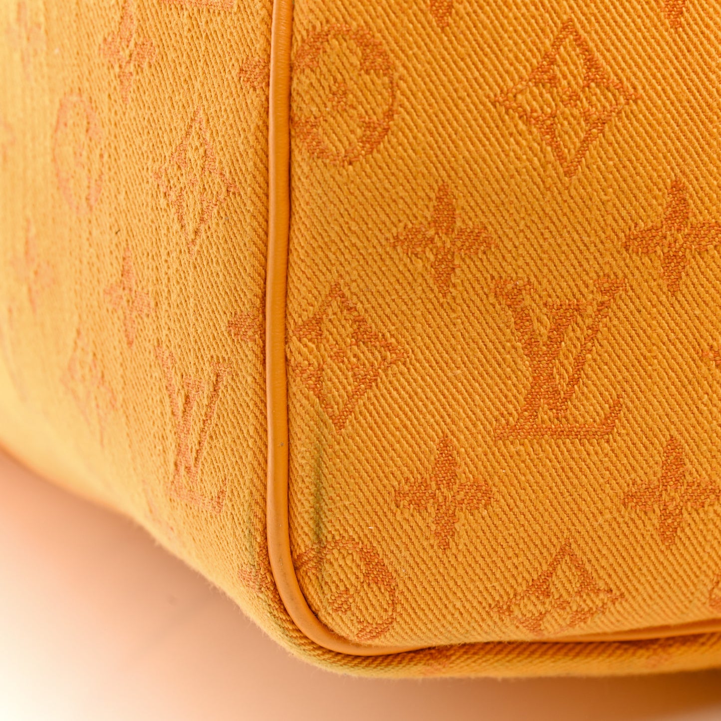 Denim Monogram Keepall Bandouliere 50 Ocre