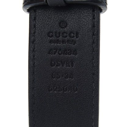 Gucci Calfskin Matelasse GG Marmont Belt Bag 85 34 Black 9 of 9