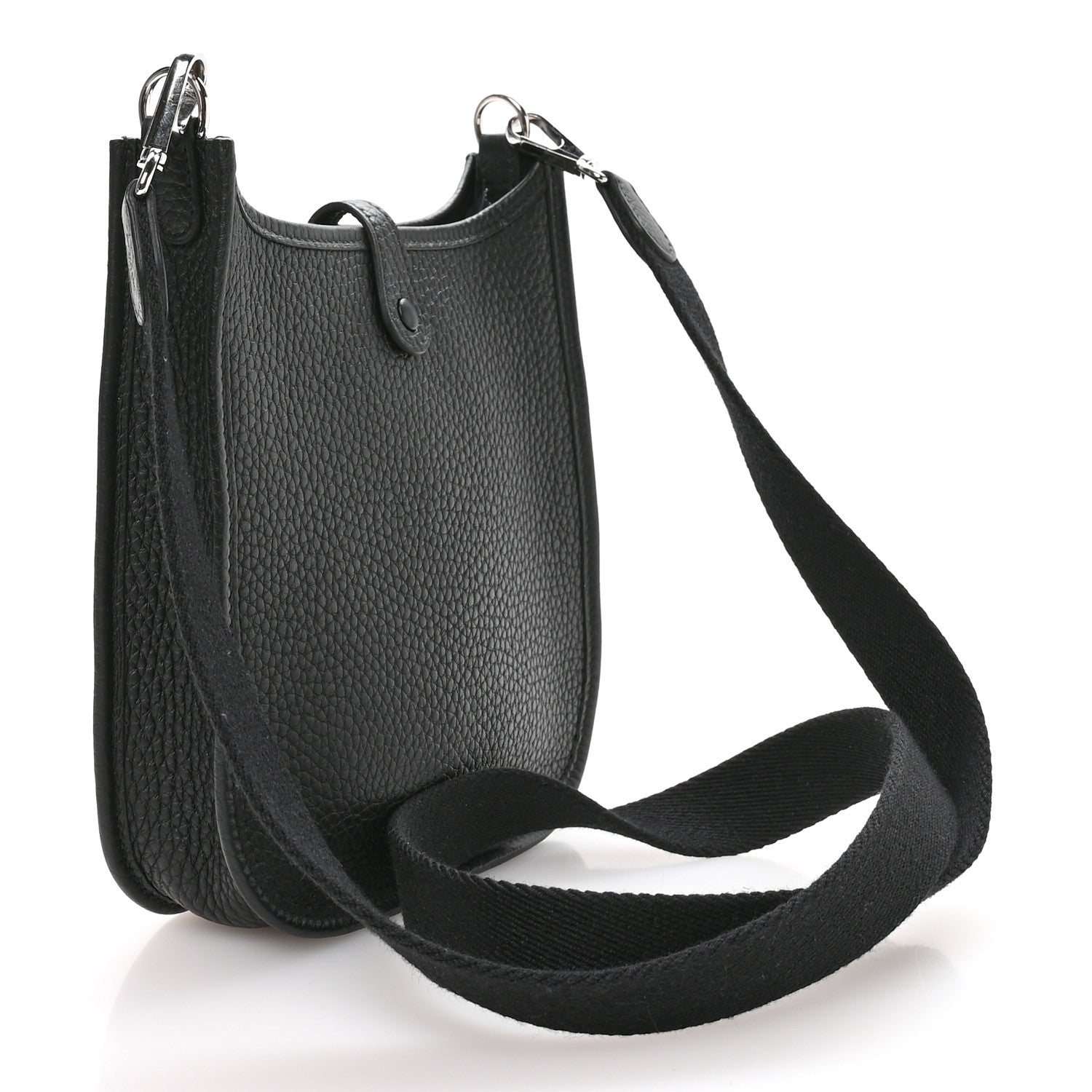 Hermes Taurillon Clemence Amazone Evelyne TPM Black 2 of 11