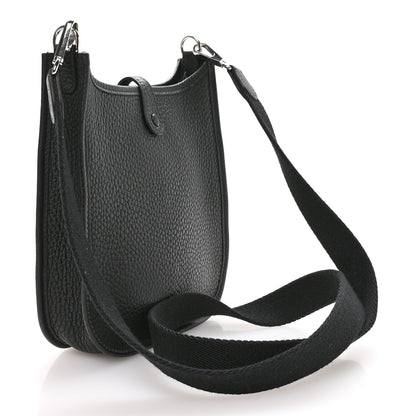 Hermes Taurillon Clemence Amazone Evelyne TPM Black 2 of 11