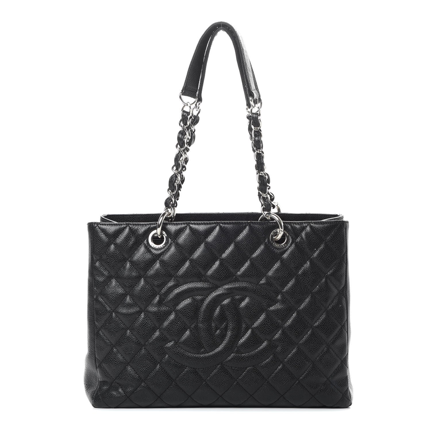 Chanel Caviar Quilted Grand Shopping Tote GST Black 1 of 17