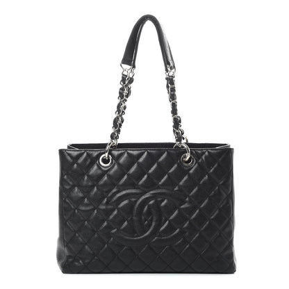 Chanel Caviar Quilted Grand Shopping Tote GST Black 1 of 17
