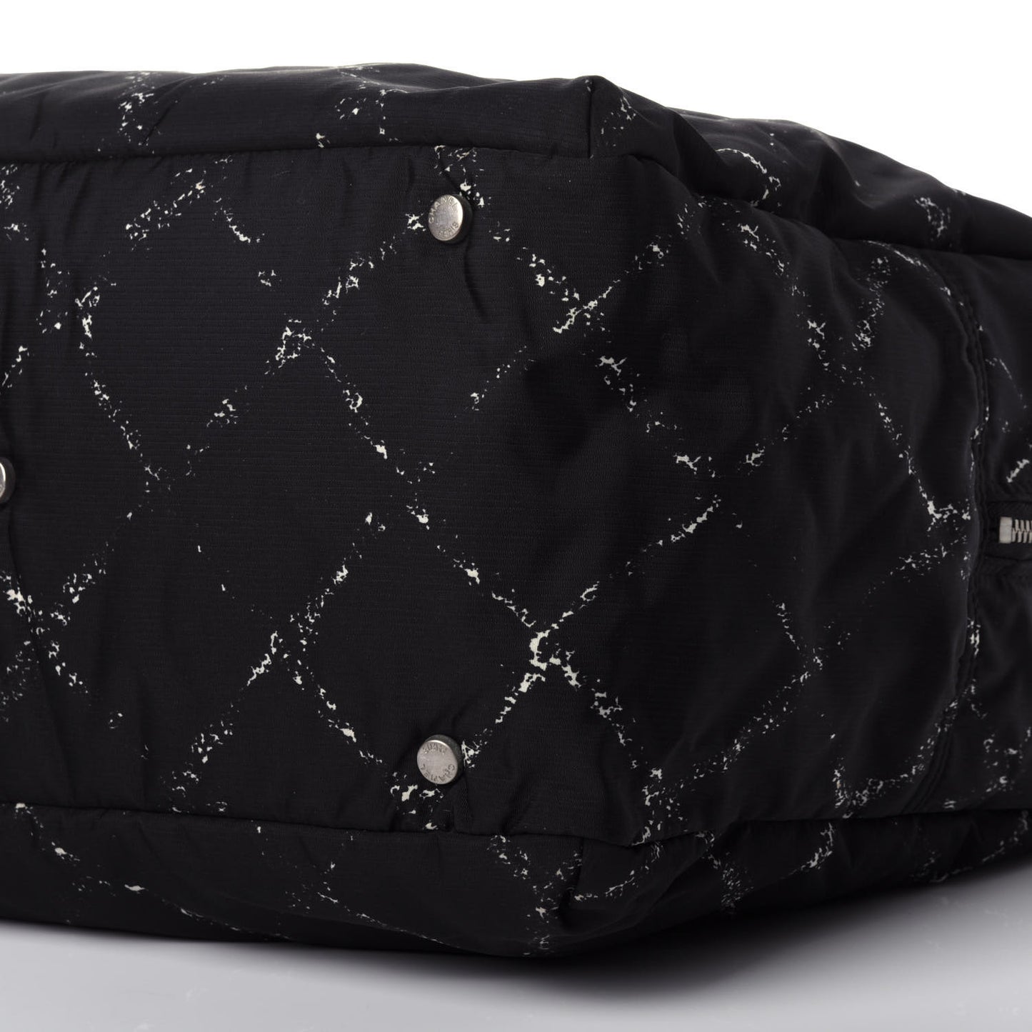 Nylon Travel Duffel Bag Black