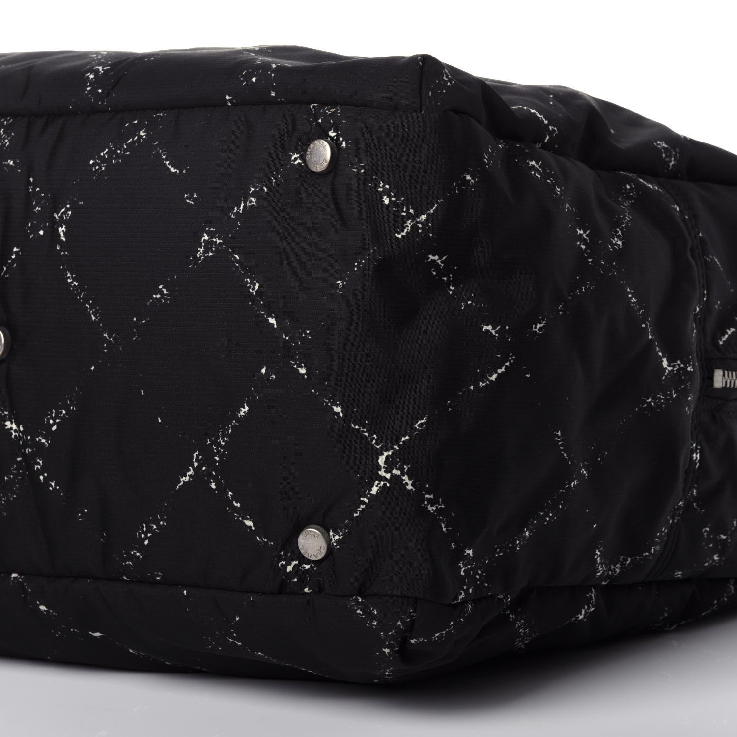 Chanel Nylon Travel Duffel Bag Black 10 of 11