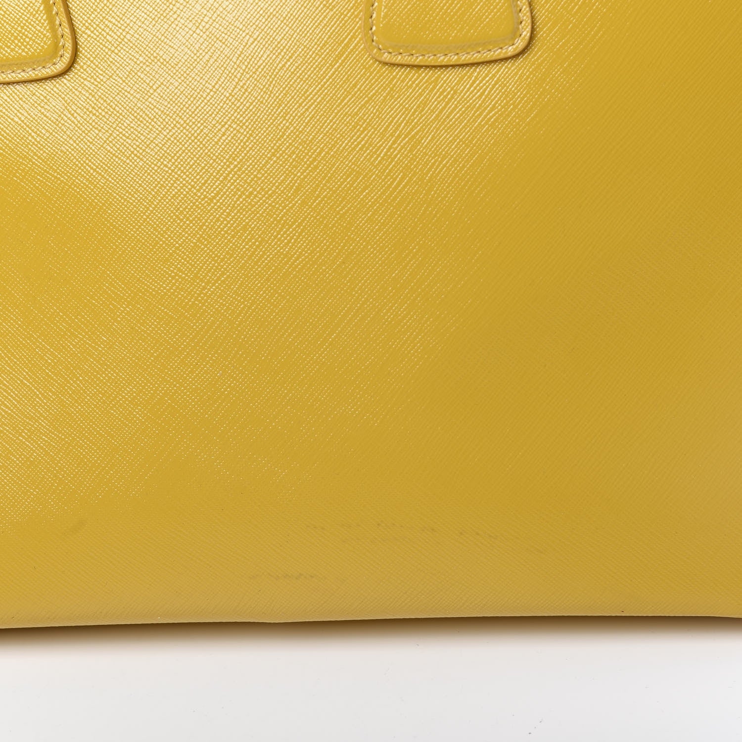 Prada Saffiano Vernice Parabole Tote Mimosa 11 of 13