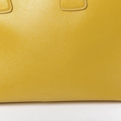 Prada Saffiano Vernice Parabole Tote Mimosa 11 of 13