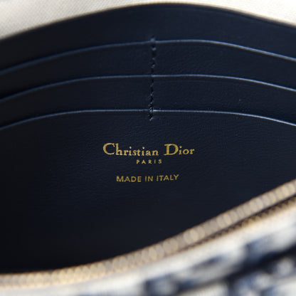 Christian Dior Oblique Saddle Chain Pouch Blue 8 of 10