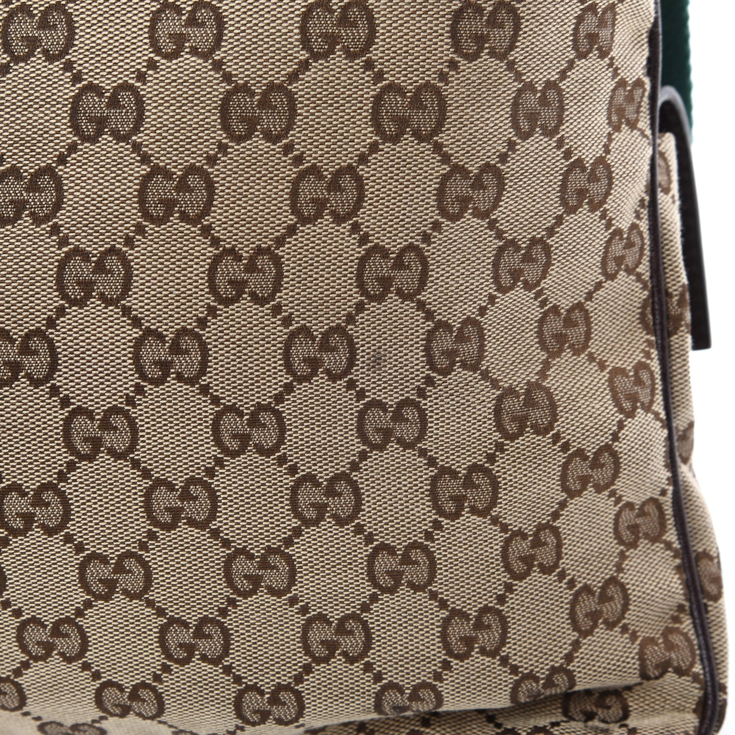 Gucci Monogram Web Medium Double Pocket Messenger Bag Dark Brown 10 of 10