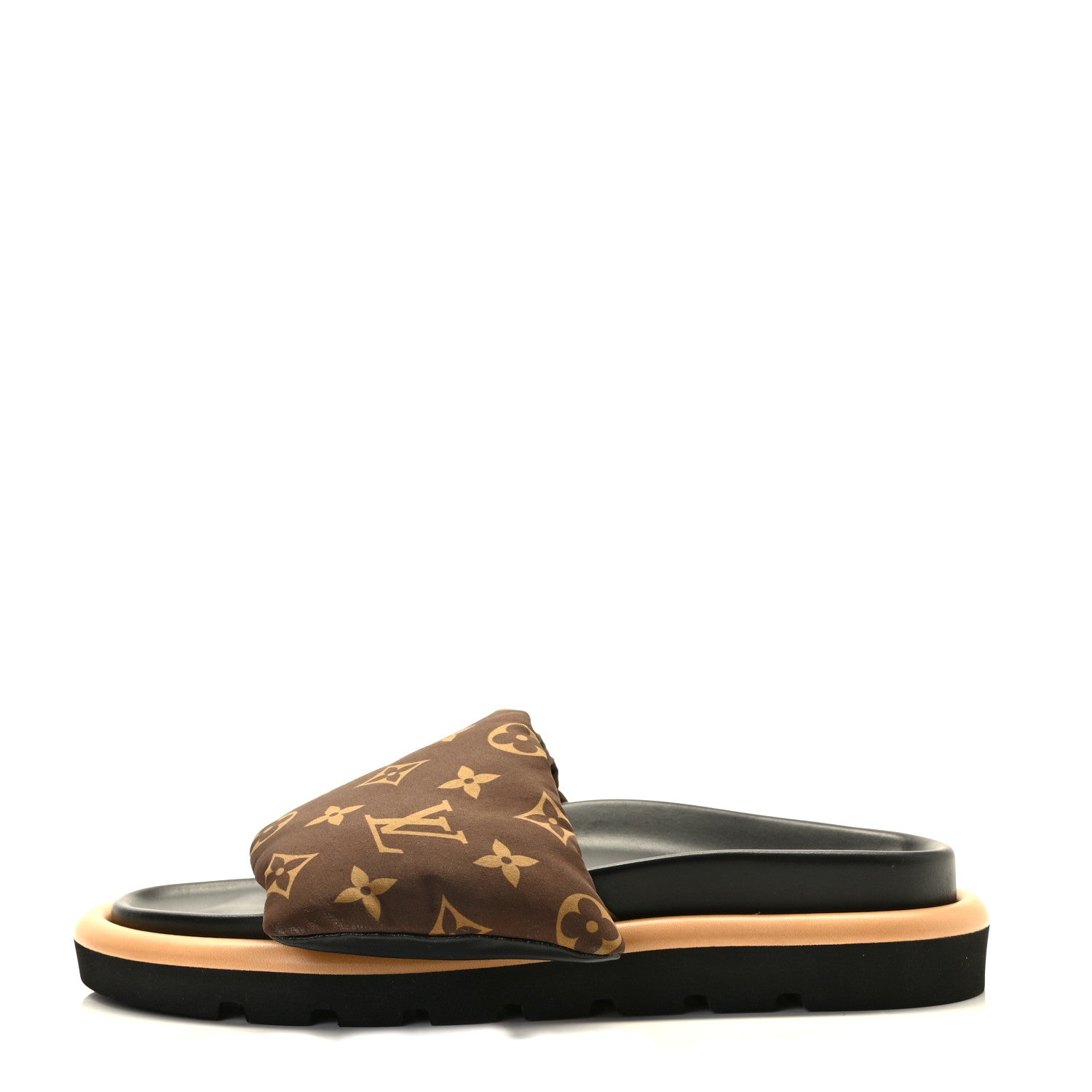 Louis Vuitton Nylon Monogram Pool Pillow Comfort Mule 38 Cacao Brown 1 of 8