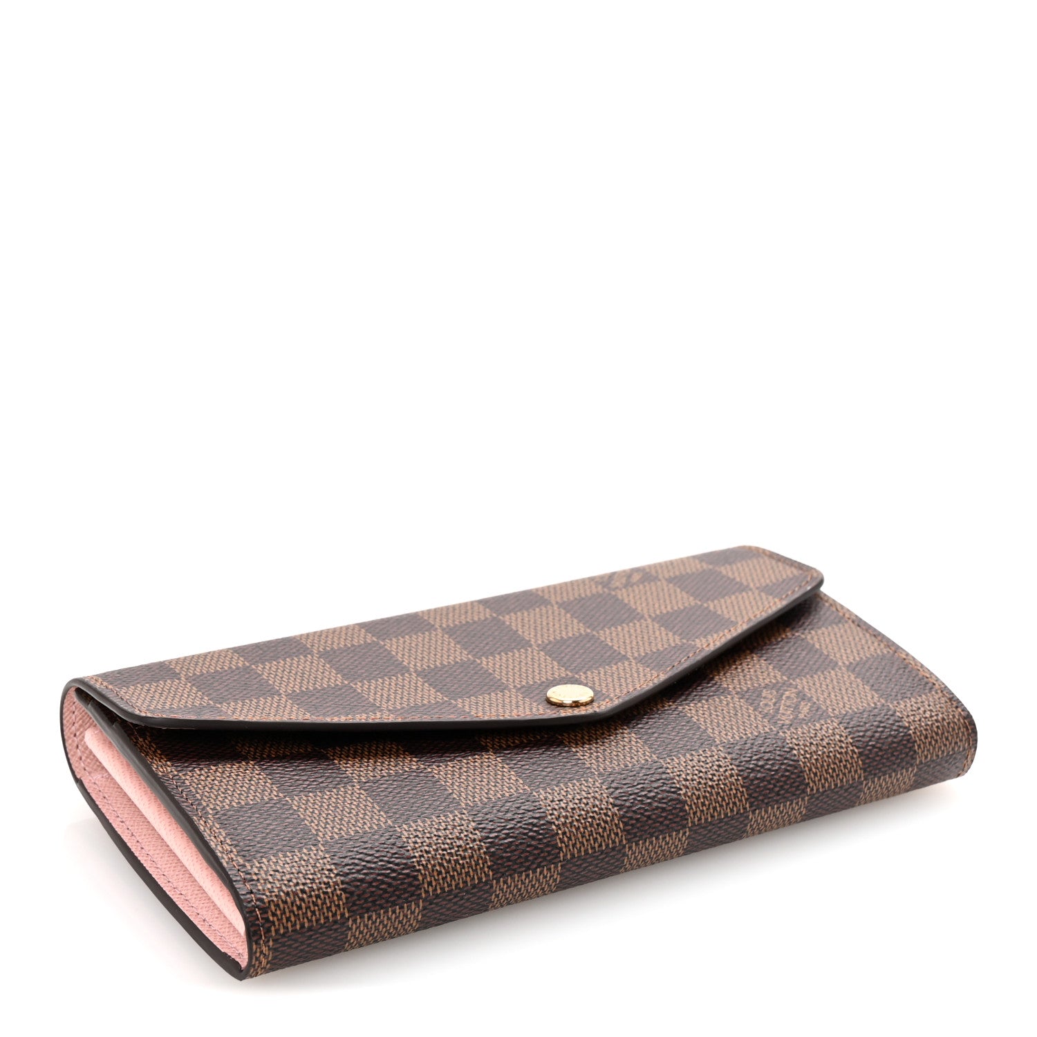 Louis Vuitton Damier Ebene Sarah Wallet NM Rose Ballerine 4 of 7