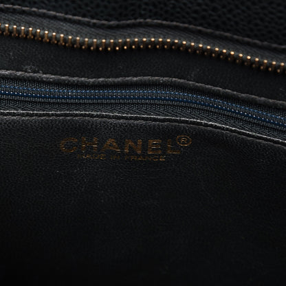 Chanel Caviar Quilted Medallion Tote Dark Green 6 of 11
