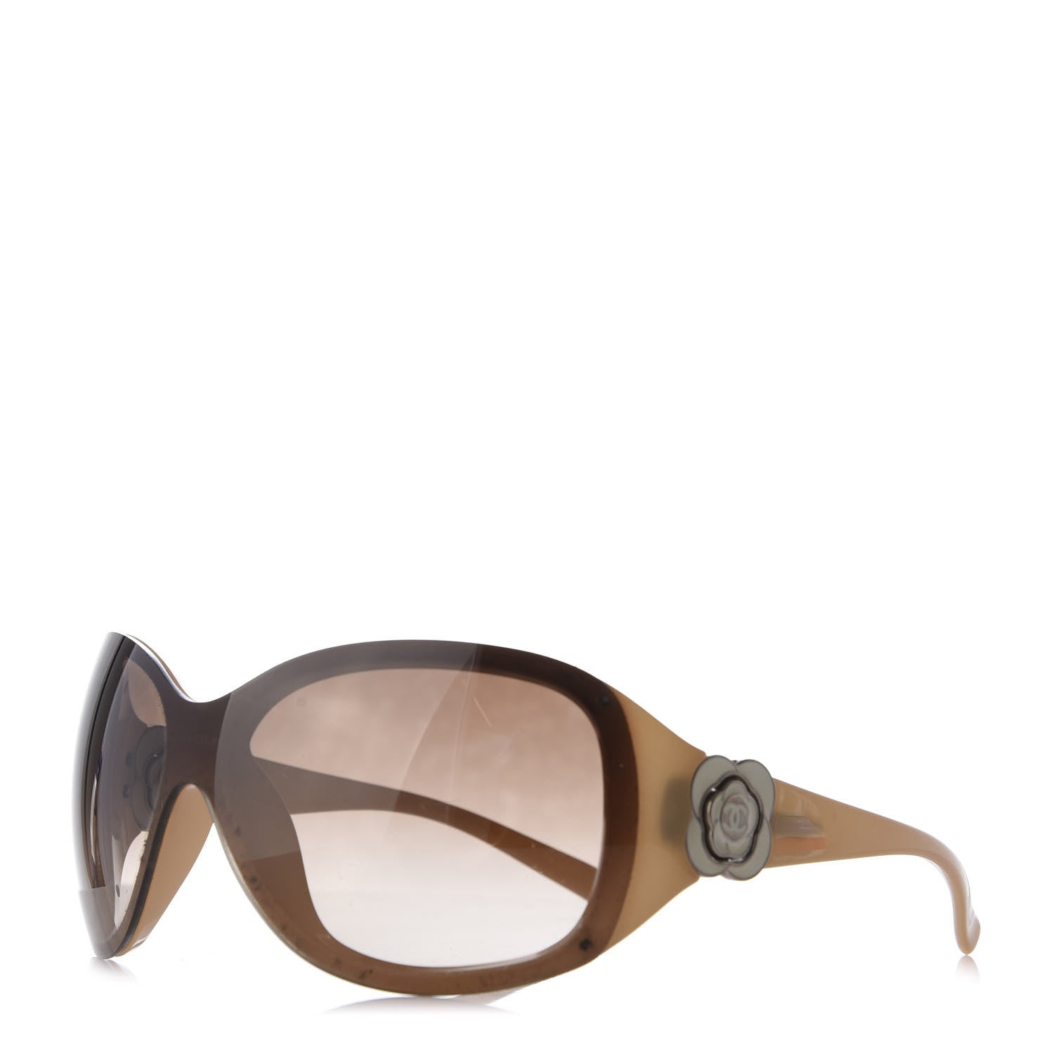 Chanel Camellia CC Sunglasses 6032 Beige 1 of 6