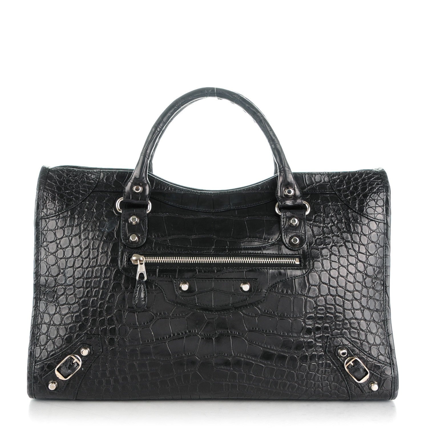 Balenciaga Crocodile City Black 1 of 8