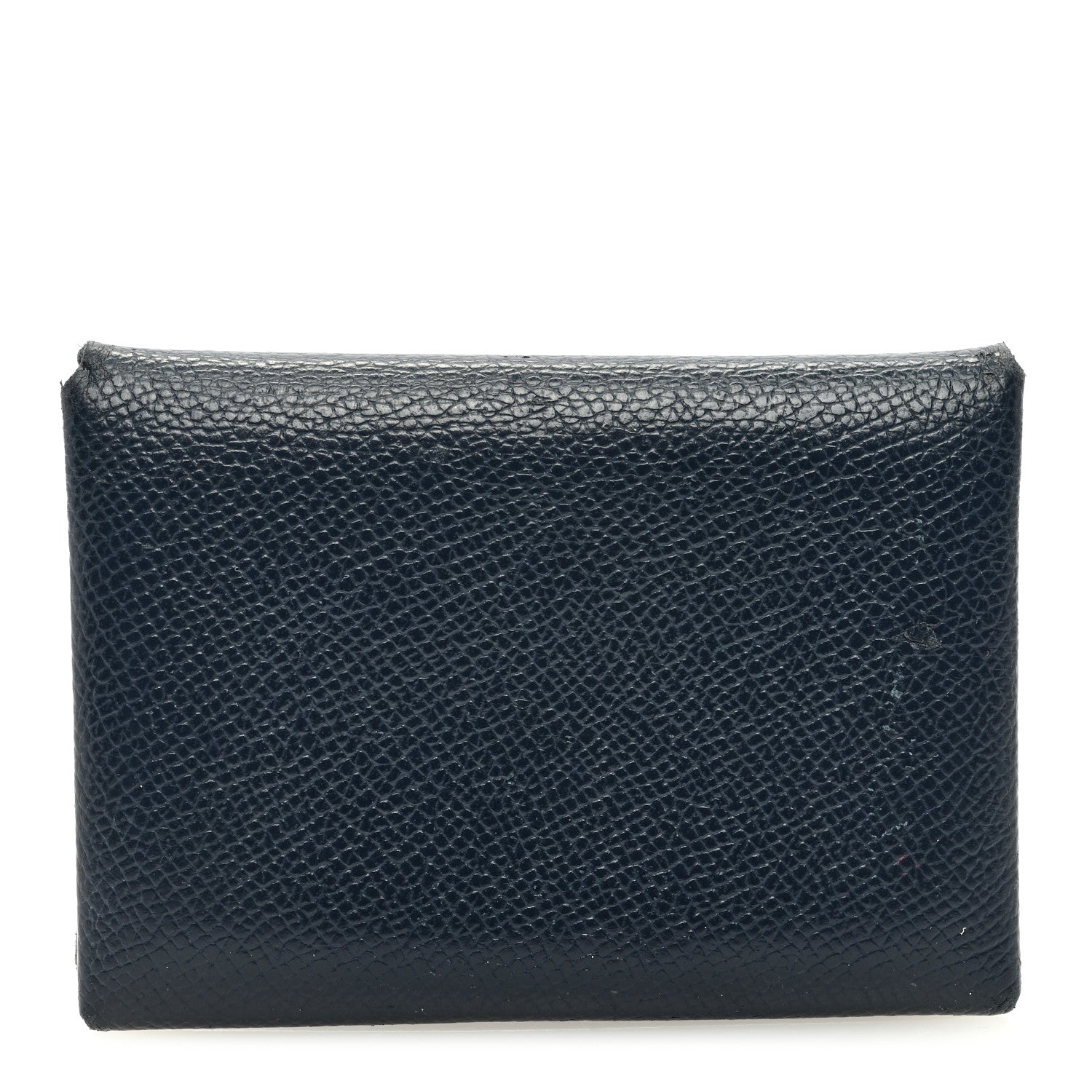 Hermes Epsom Duo Calvi Card Case Bleu Indigo 1 of 9