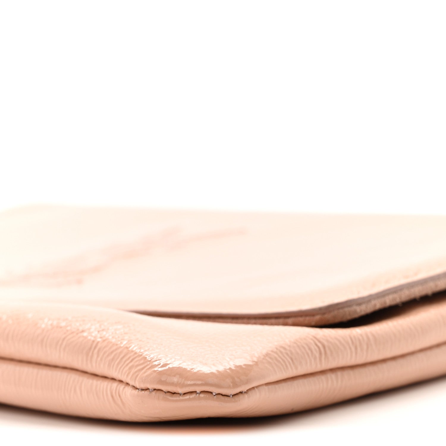 Saint Laurent Patent Calfskin Belle de Jour Chain Clutch Pink 10 of 17
