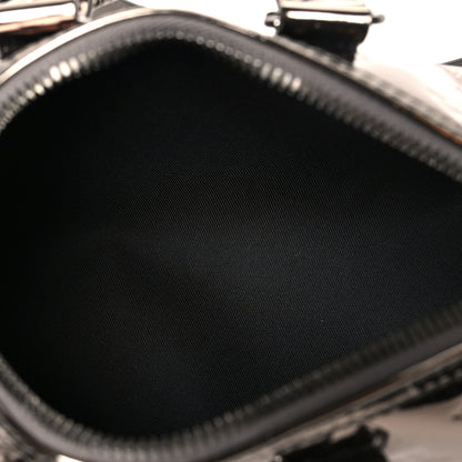 Louis Vuitton Mirror Monogram Heritage Keepall Bandouliere 25 Gunmetal 5 of 9