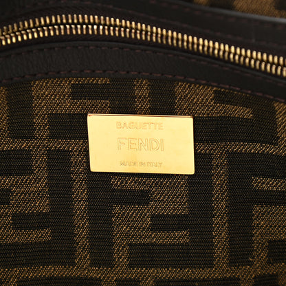 Fendi Fabric Jacquard FF 1974 Baguette Tobacco Moro Fuxia Fluo 6 of 11