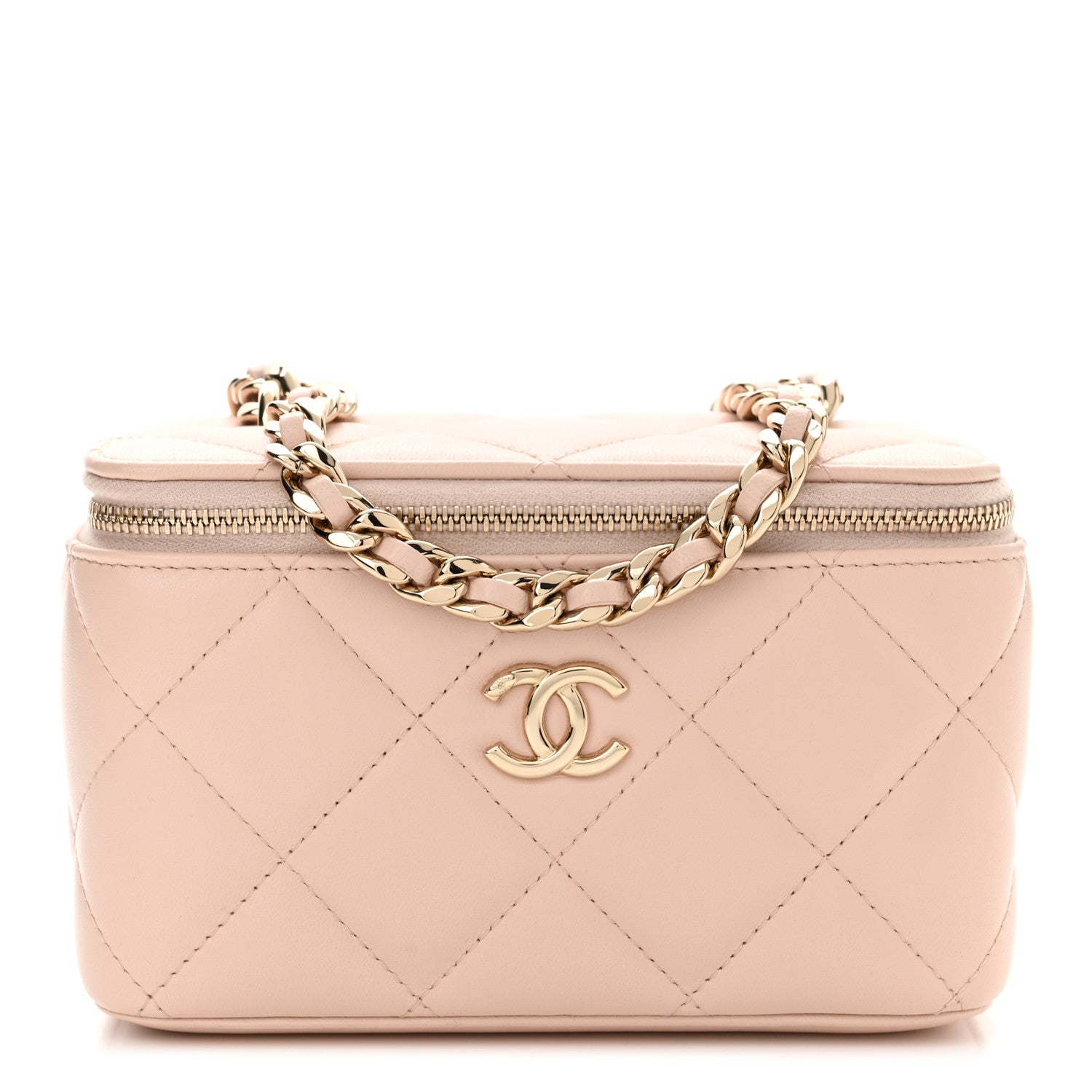 Chanel Lambskin Vanity Case Light Pink 1 of 11