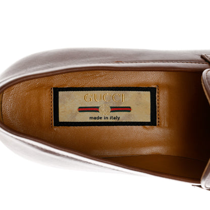 Gucci Calfskin Web Interlocking G Tassel Loafers 37.5 Indian Ebony 7 of 9