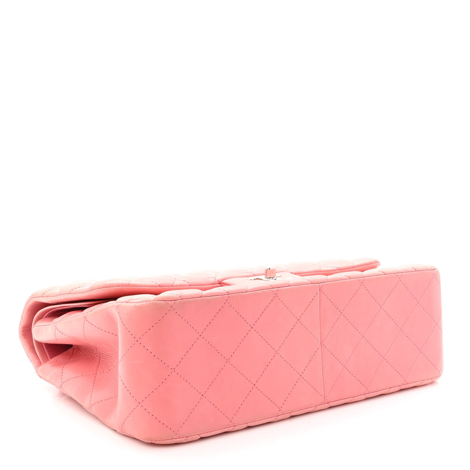 Chanel Lambskin Quilted Jumbo Double Flap Pink 4 of 15