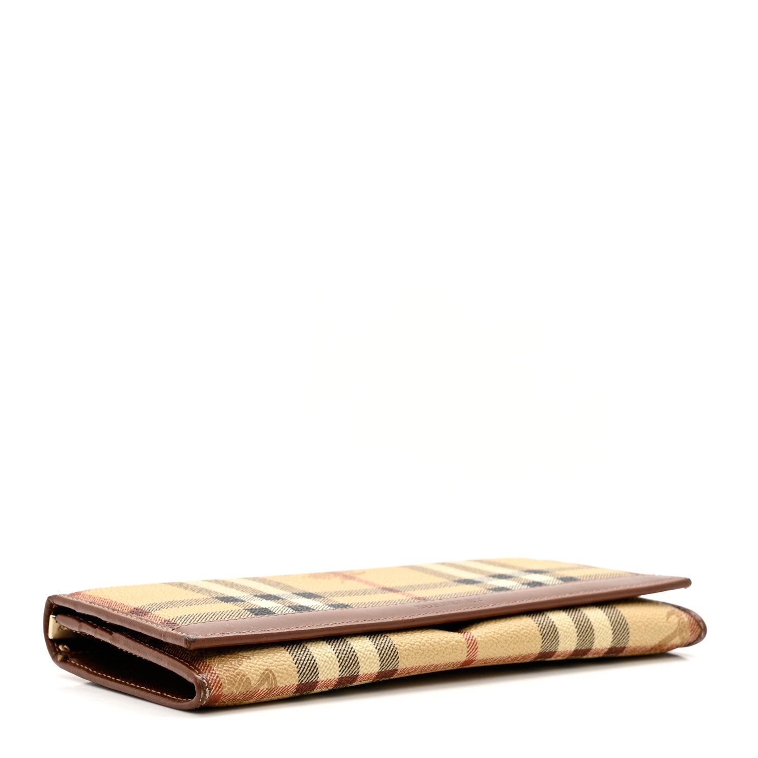 Burberry Haymarket Check Continental Wallet Brown 4 of 9