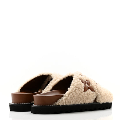 Louis Vuitton Shearling Paseo Flat Comfort Mule 36 Brown 4 of 9