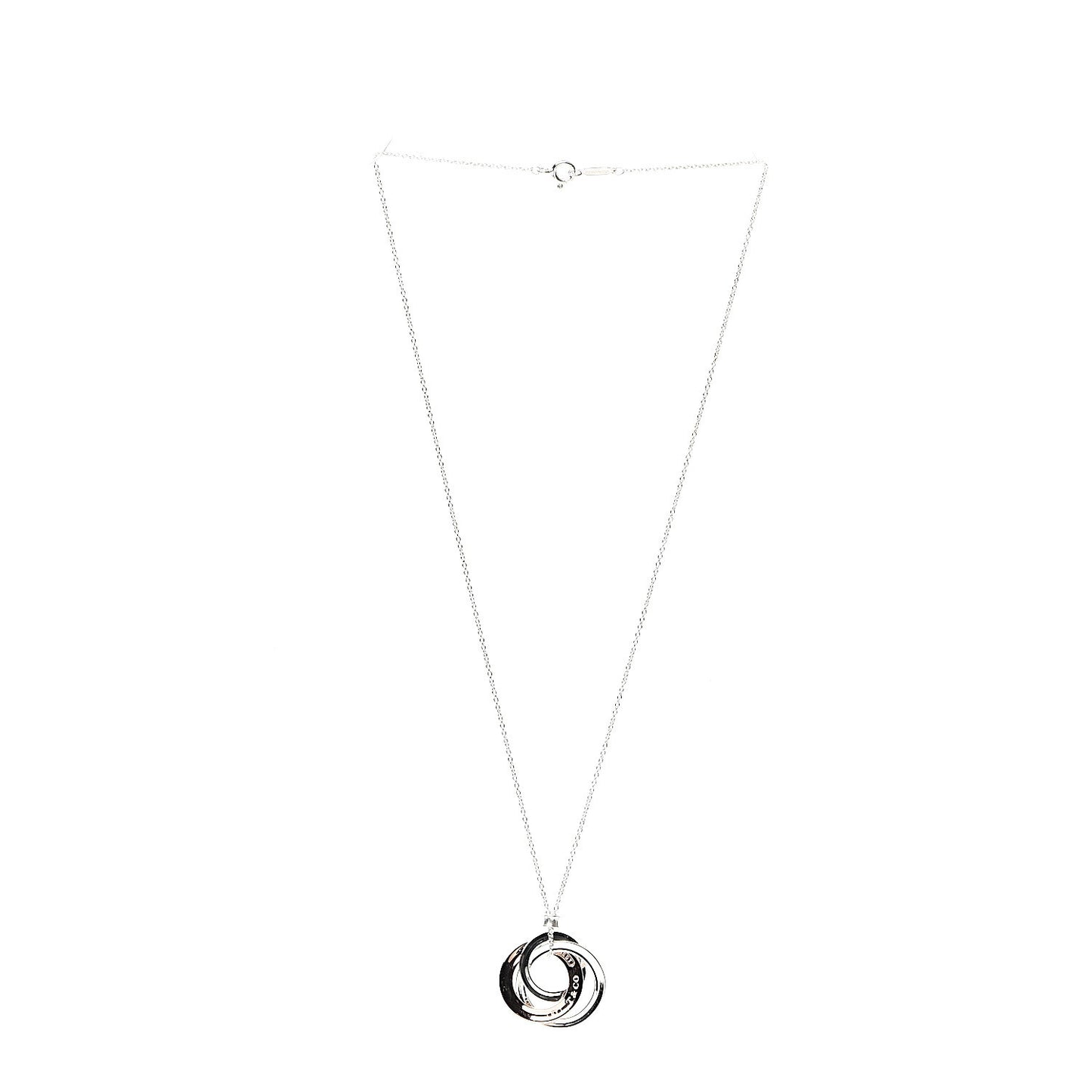 Sterling Silver Rubedo 1837 Circles Pendant Necklace