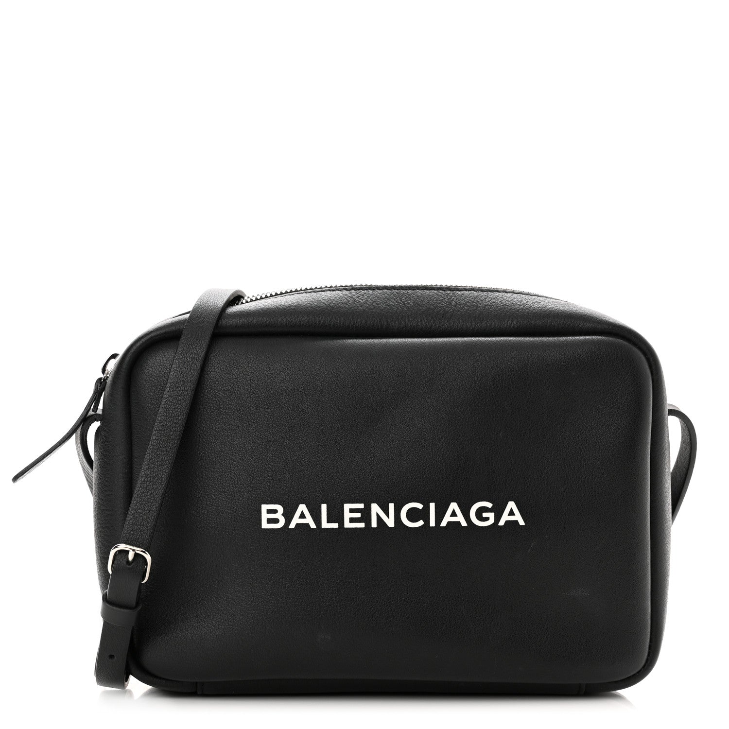 Balenciaga Calfskin Logo XS Everyday Camera Bag Black 1 of 10