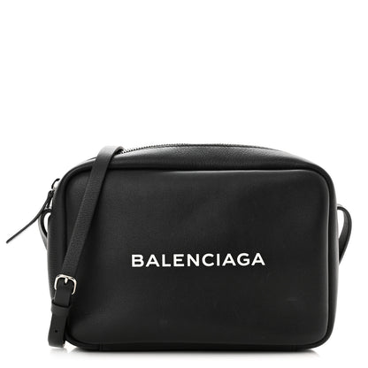 Balenciaga Calfskin Logo XS Everyday Camera Bag Black 1 of 10