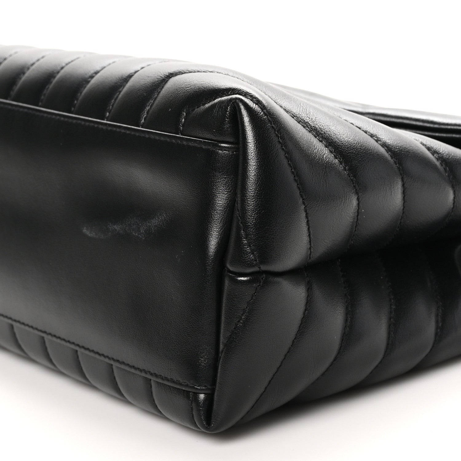Saint Laurent Calfskin Y Quilted Monogram Medium Loulou Chain Satchel Black 10 of 12