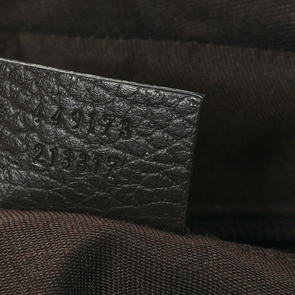 Gucci Monogram Dollar Calfskin Large Camera Case Beige Ebony Testa di Moro Marrone Scuro 7 of 9