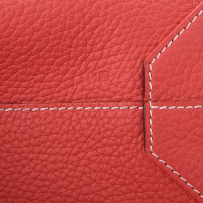 Hermes Taurillon Clemence Double Sens 45 Reversible Tote Rubis Bougainvillea 11 of 11