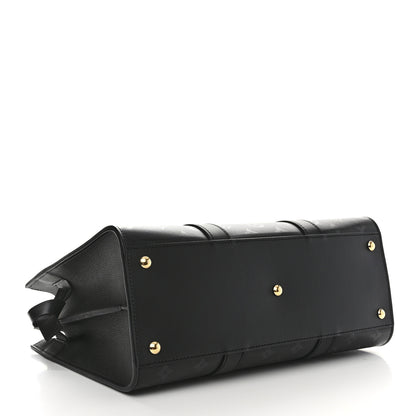 Louis Vuitton Monogram Cuir Plume Very Tote GM Black 4 of 9
